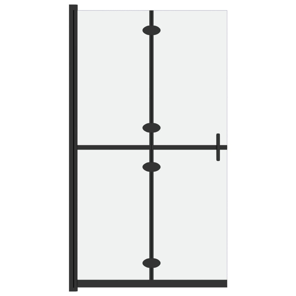 Vidaxl divisória chuveiro dobrável 100x190 cm vidro fosco esg