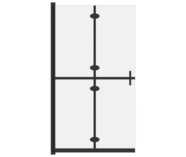 Vidaxl divisória chuveiro dobrável 100x190 cm vidro fosco esg
