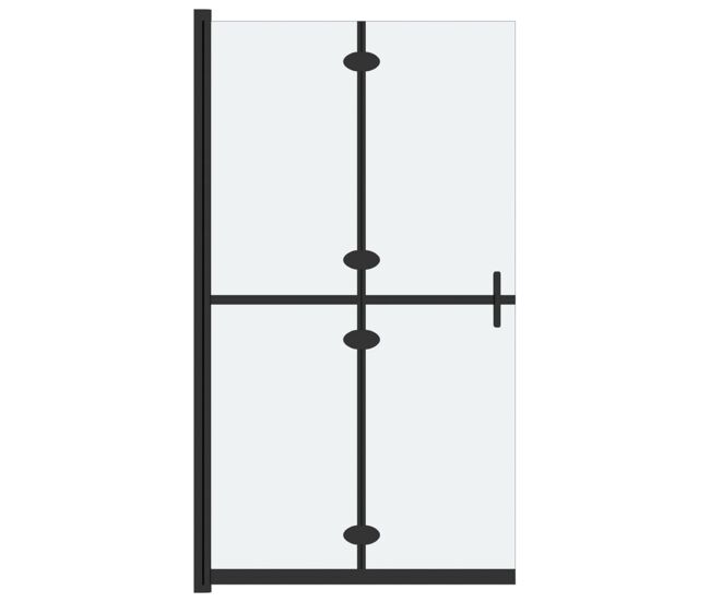 Vidaxl divisória chuveiro dobrável 120x190 cm vidro fosco esg