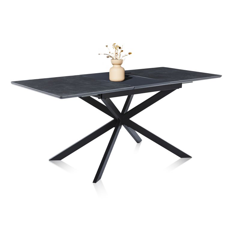 Duehome Mesa De Comedor Onix 180 X 75 X 80 Cm Preto