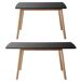 Mesa extensible Helga 120, 6 sillas Nora Mesa extensible Helga 120, 6 sillas Nora Preto