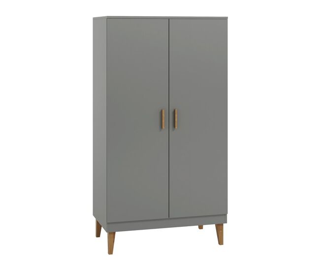 Roupeiro 2 portas kocot kids kubi gris