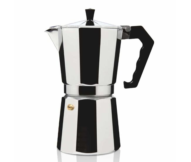 Cafeteira haeger moka pot 6 - em alumínio 6 chávenas