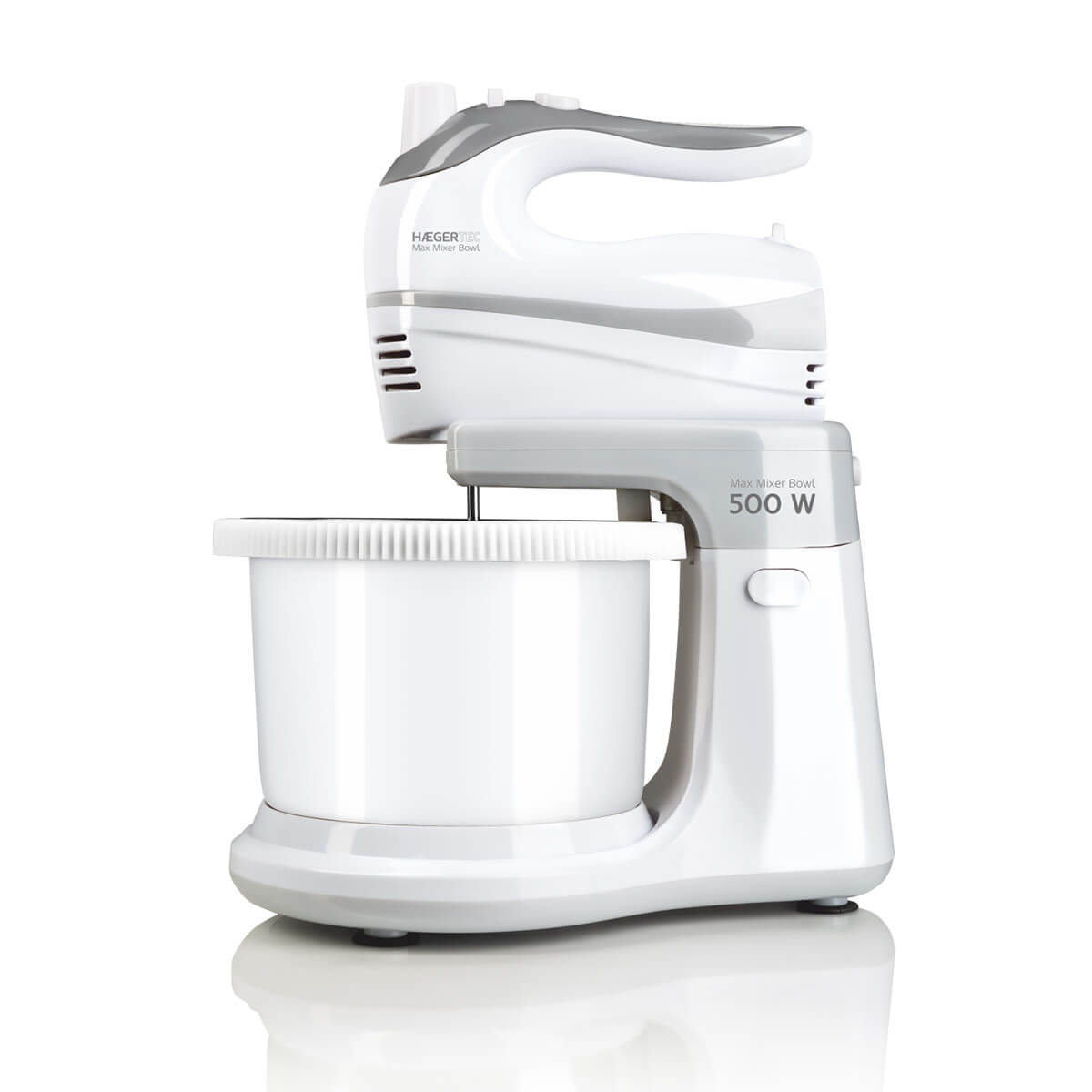 Batedeira com taça haeger max mixer bowl 500w 3l