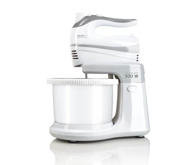 Batedeira com taça haeger max mixer bowl 500w 3l