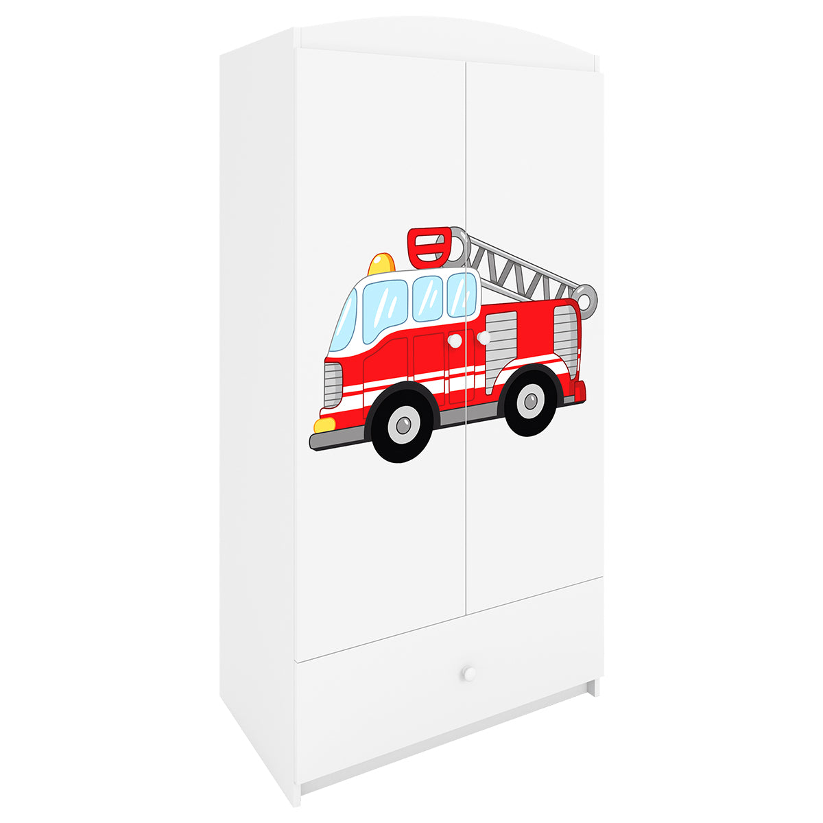 Roupeiro 2 portas 1 gaveta kocot kids babydream bombeiro blanc