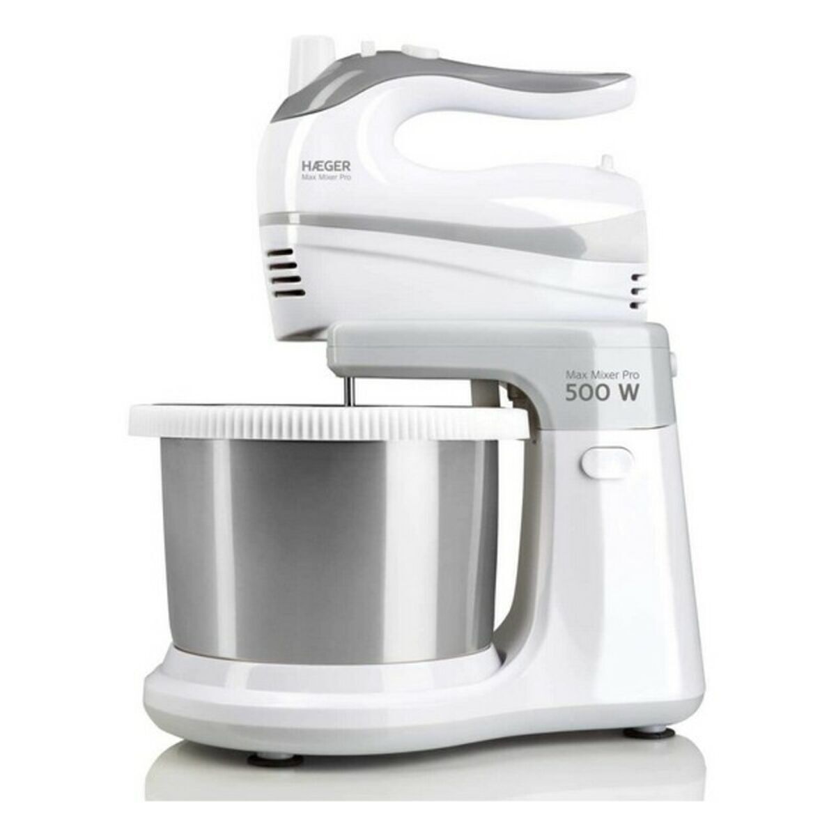 Misturadora-amassadeira de pão com taça haeger bl-5bw.009a max mixer pro 3 l 500 w