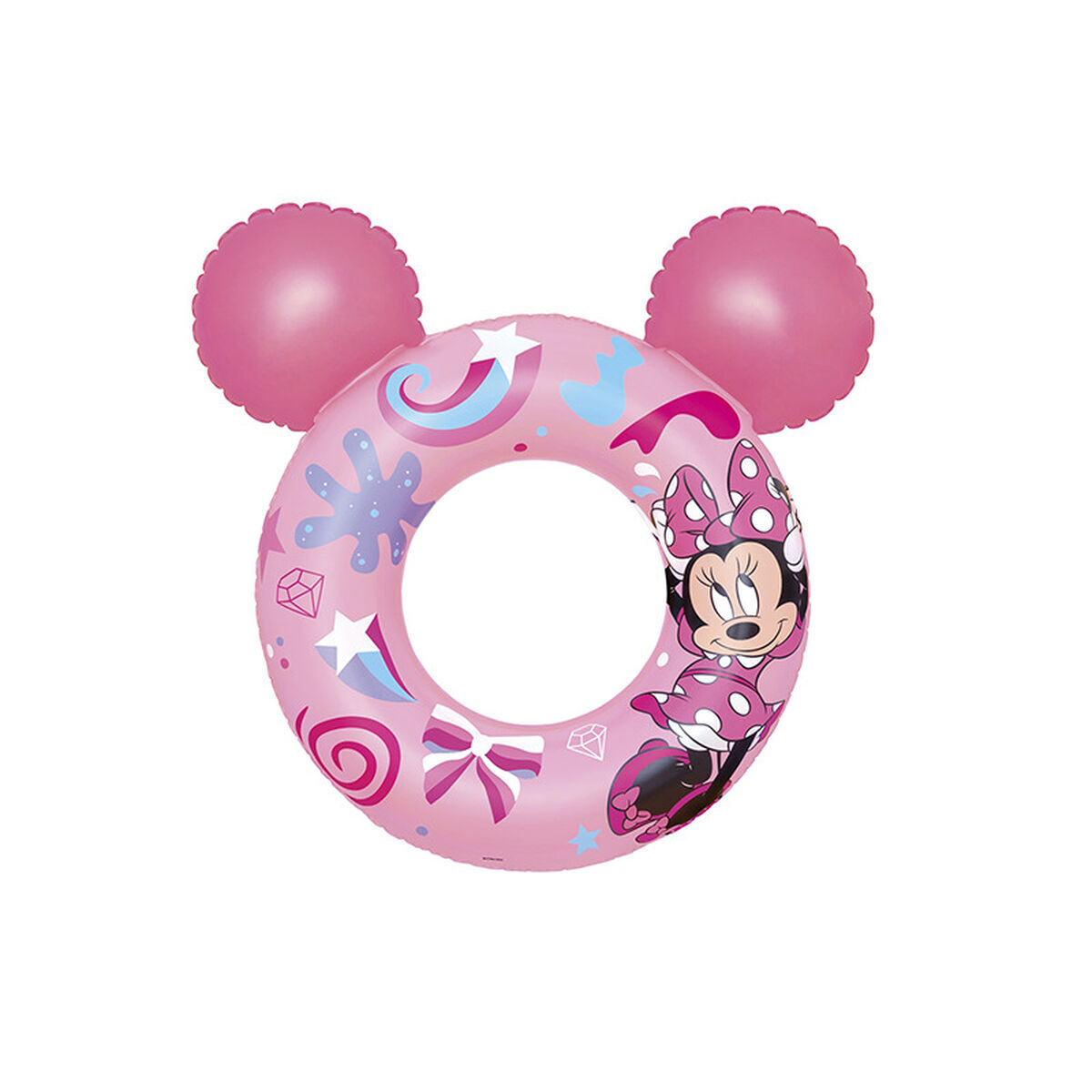 Boia insuflável bestway multicolor minnie mouse 74 x 76 cm