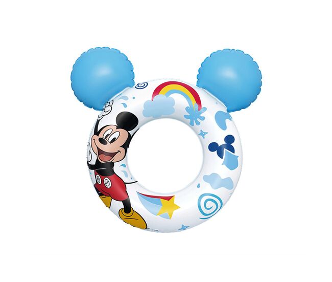 Boia insuflável bestway blanc mickey mouse 74 x 76 cm