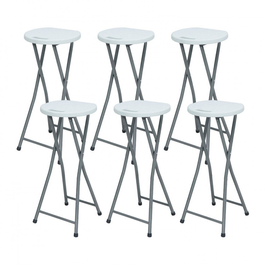 Pack 6 Bancos Altos Dobráveis ​​Thinia Home