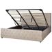 Beliani Cama con almacenaje Terciopelo AMIENS 191x217 Beliani Cama con almacenaje Terciopelo AMIENS 191x217 Bege