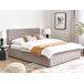 Beliani Cama con almacenaje Terciopelo AMIENS 191x217 Beliani Cama con almacenaje Terciopelo AMIENS 191x217 Bege