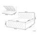 Beliani Cama con almacenaje Terciopelo AMIENS 191x217 Beliani Cama con almacenaje Terciopelo AMIENS 191x217 Bege