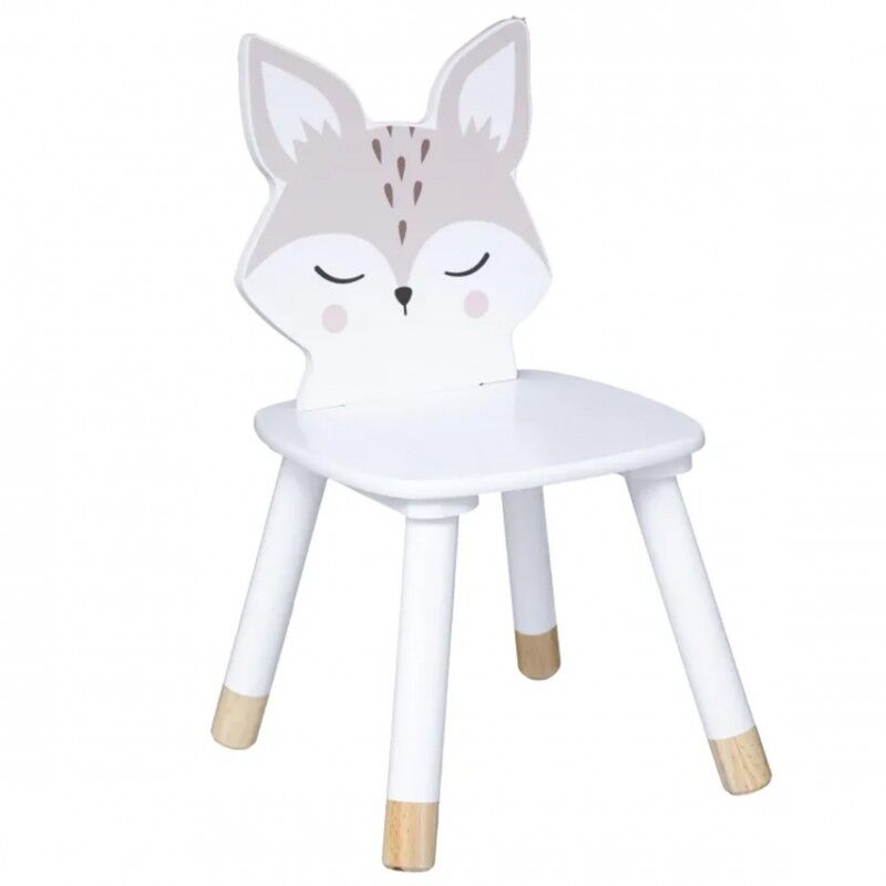 Cadeira infantil em mdf blanc 52,5x28x28cm