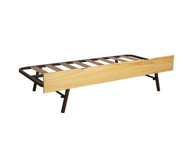 Cama elevável em madeira de pinho 90x190cm