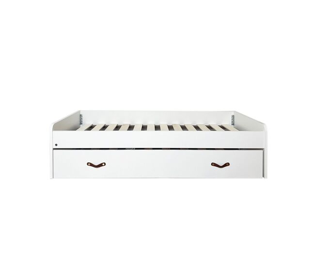 Cama + gavetas aglomerado blanc com estrado 90x190cm