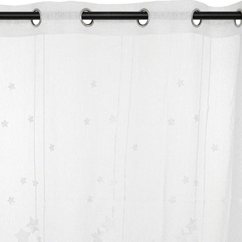 Cortina de poliéster blanche 240x140cm