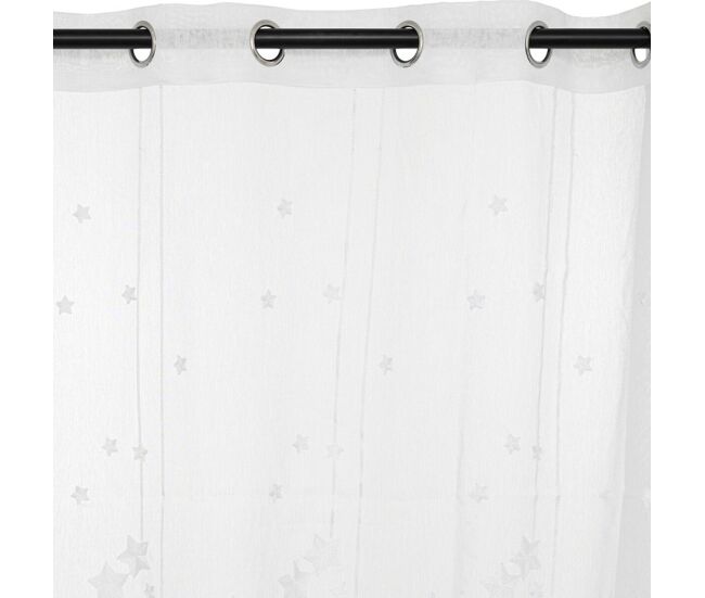 Cortina de poliéster blanche 240x140cm
