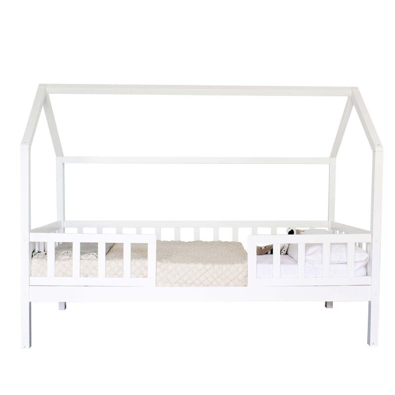 Cama casinha com grades madeira blanche 90x190 cm