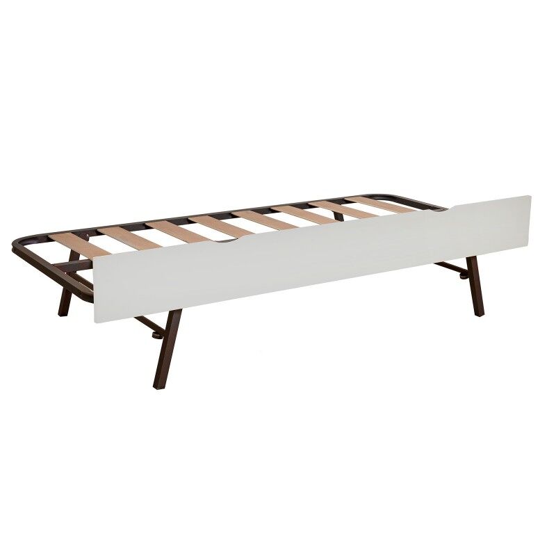 Cama elevável elevável mdf blanc 80x190cm