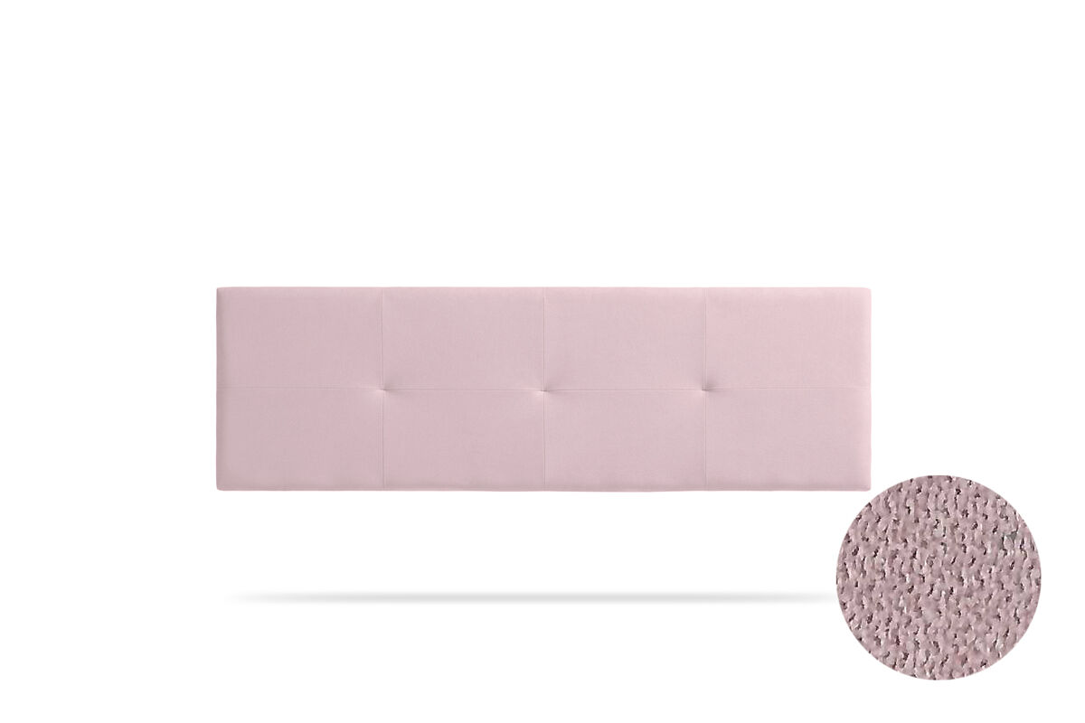 Cabeceira estofada altea aqualine 190x50x5 cm - rosa claro - moonia
