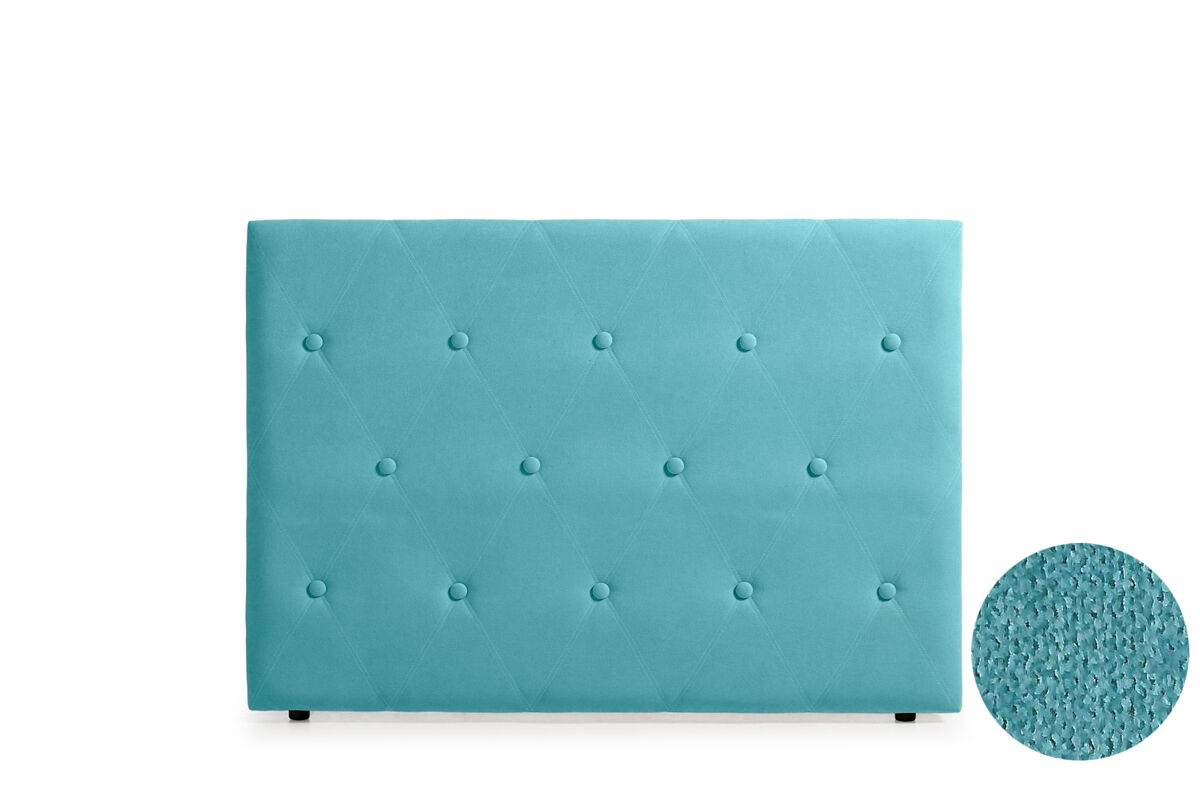 Cabeceira estofada venice aqualine 90x115x12 cm - preto - moonia