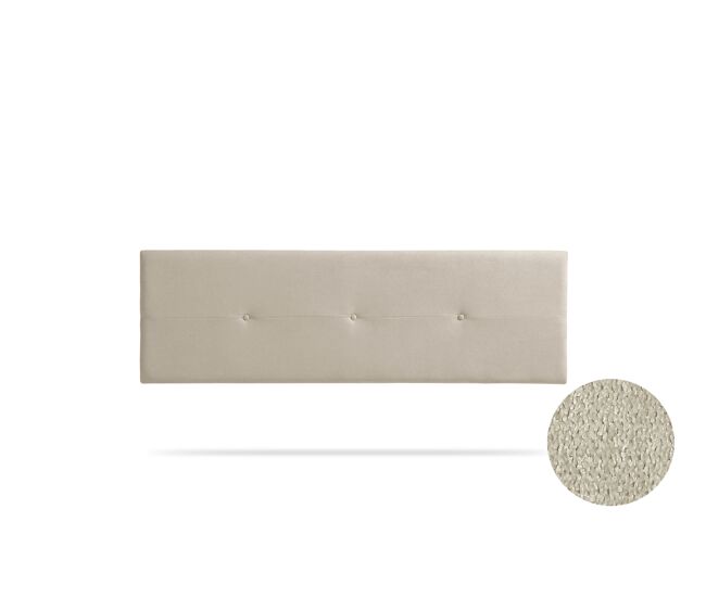 Cabeceira estofada napoli aqualine 210x50x5 cm - bege torrado - moonia