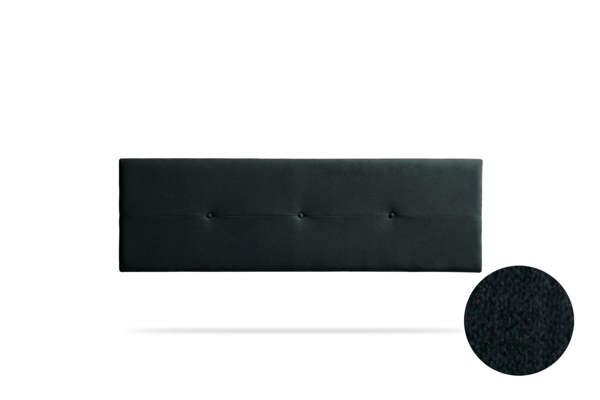 Cabeceira Estofada NAPOLI Aqualine 145 Preto