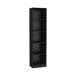 Estante Home Xs em melamina, com 5 níveis de prateleiras e design elegante 45 Estante Home Xs em melamina, com 5 níveis de prateleiras e design elegante 45 Preto