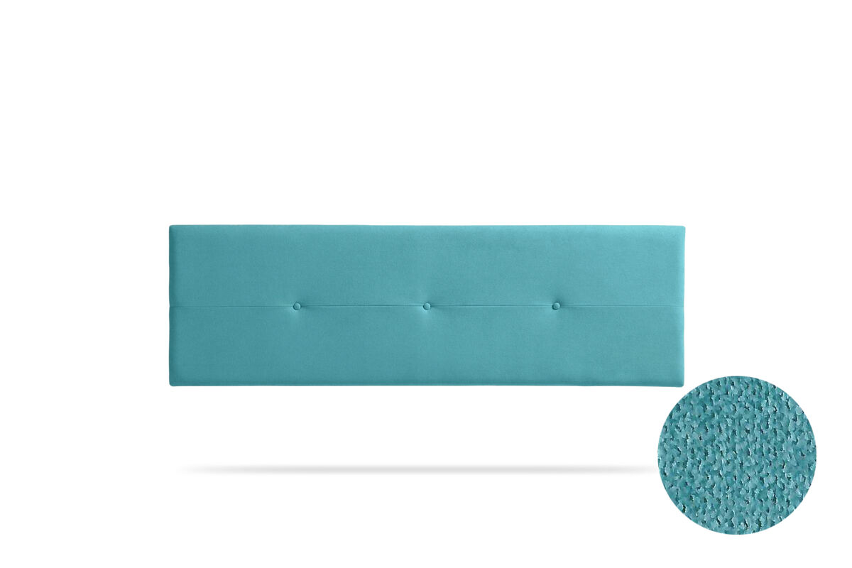 Cabeceira Estofada NAPOLI Aqualine 145 Turquesa