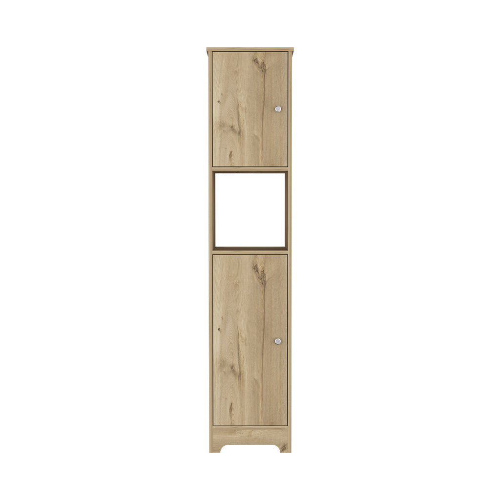 Coluna de casa de banho Ibis em melamina com 2 portas e 1 prateleira 36