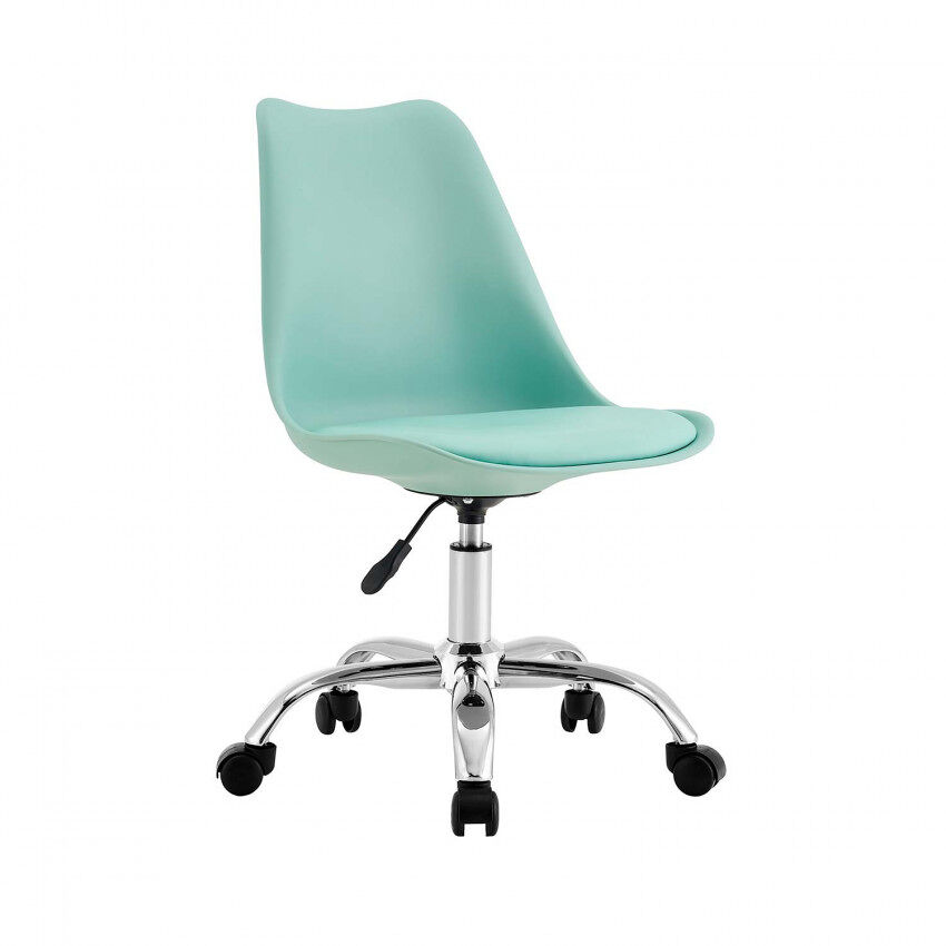 Cadeira Secretária com rodas Thinia Home Verde