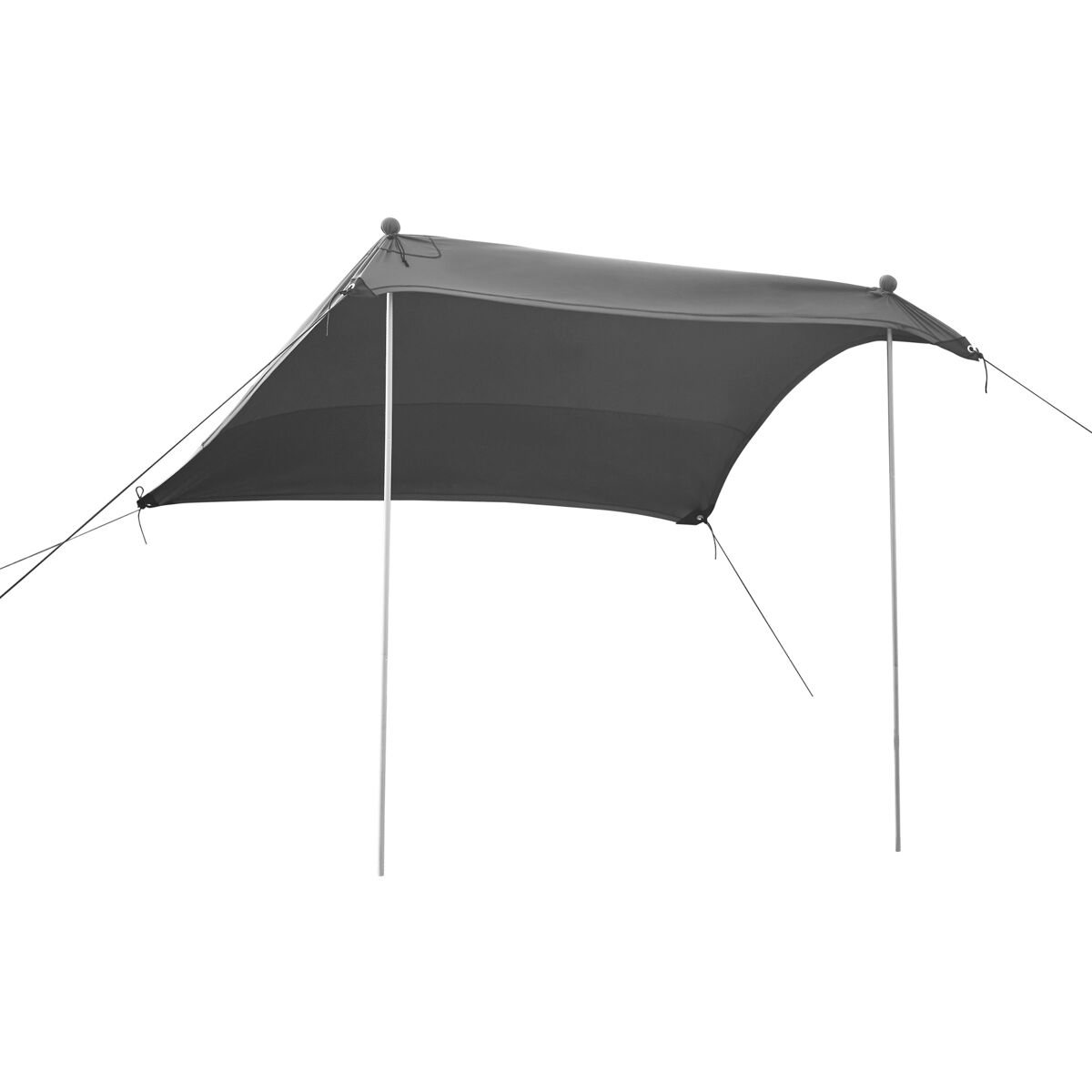 Dossel de praia em lycra bernheze 4 sacos recarregáveis 270x270x210cm - cinzento [pro.tec]