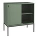 Aparador Eidsvoll com 2 portas de aço e vidro canelado Aparador Eidsvoll com 2 portas de aço e vidro canelado Verde