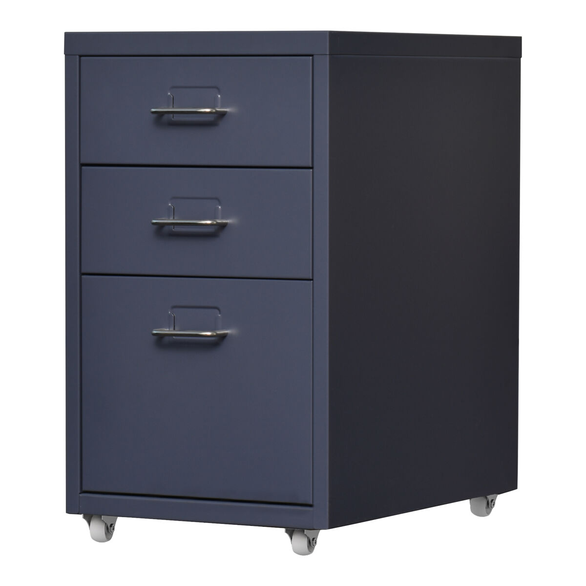 Pedestal móvel kökar incl. porta-etiquetas em aço 48 x 28 x 41 cm - cinzento [en.casa]