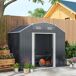 Abrigo de Exterior Aço galvanizado Outsunny Abrigo de Exterior Aço galvanizado Outsunny Cinza