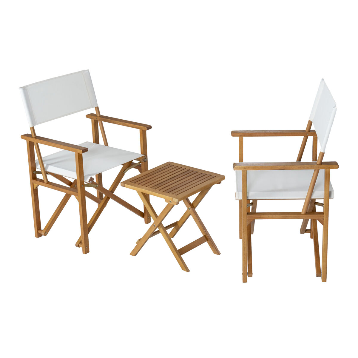 Conjunto de mobiliário de jardim Capistrello 3 pcs. [casa.pro]