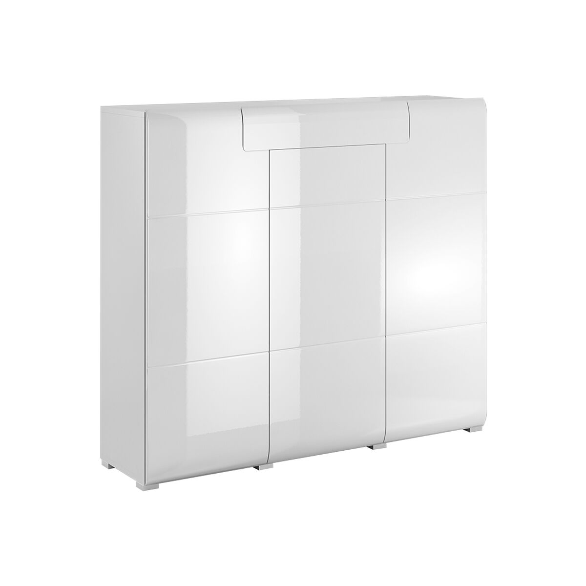 Aparador de 3 portas e 1 gaveta jules white