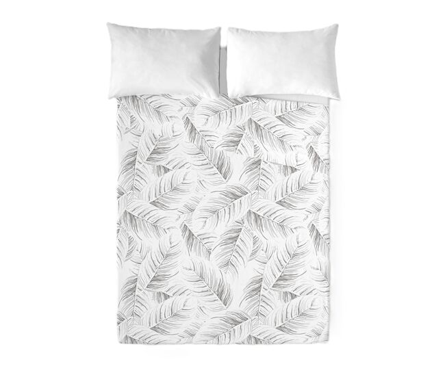 Sandal - conjunto de lençóis impressos cama 3 peças 180 - algodão extra macio - inclui lençol plano + 2 fronhas -acanto stone