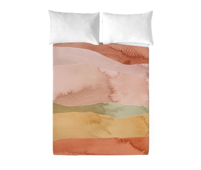 Sandal - conjunto de lençóis impressos cama 2 peças 90 - algodão extra macio - inclui lençol plano + 1 fronha - ocean terra