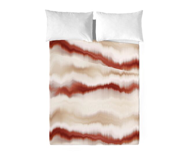 Sandal - conjunto de lençóis impressos cama 2 peças 90 - algodão extra macio - inclui lençol plano + 1 fronha - belix terra