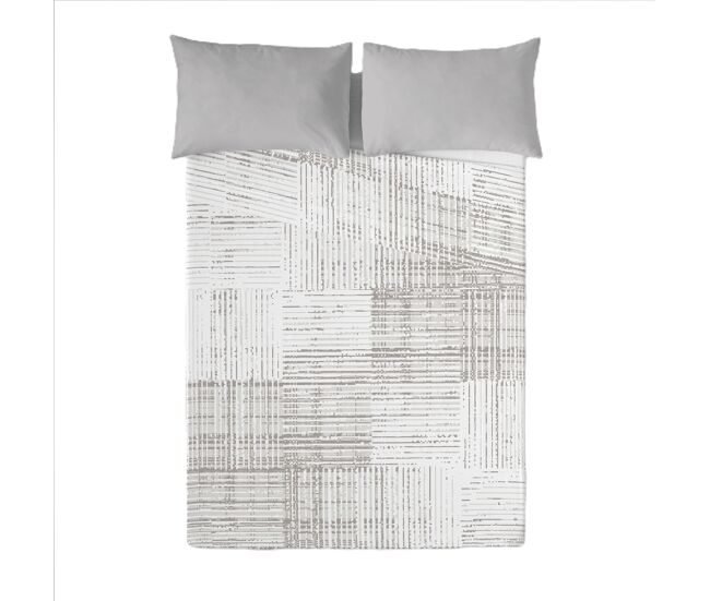 Sandal - conjunto de lençóis impressos cama 2 peças 135 - algodão extra macio - inclui lençol plano + 1 fronha - texture