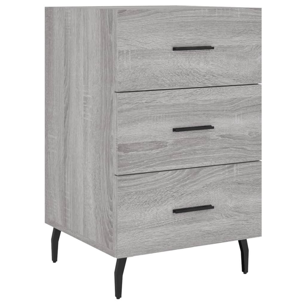 Vidaxl mesa de cabeceira 40x40x66 cm derivados madeira cinzento sonoma