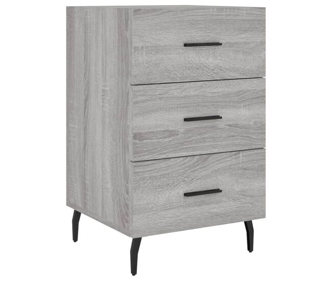 Vidaxl mesa de cabeceira 40x40x66 cm derivados madeira cinzento sonoma