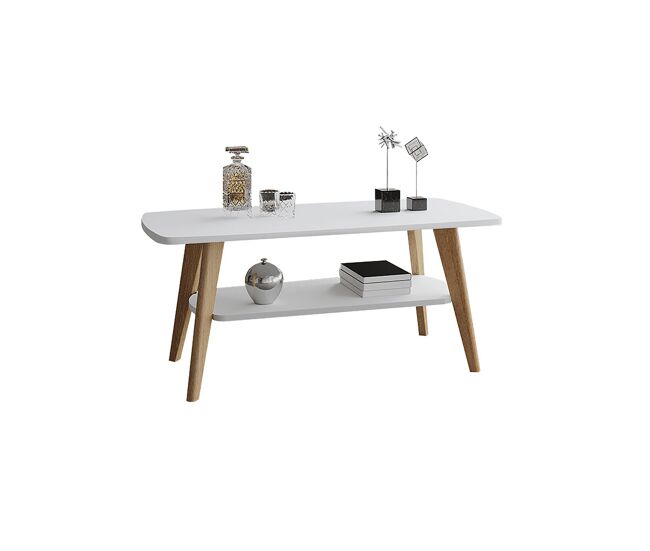 Mesa de centro star (branco, carvalho)