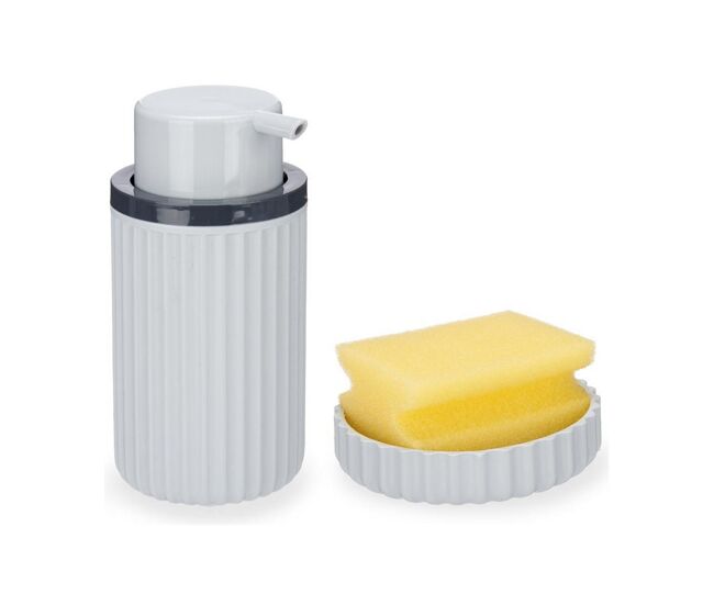 Conjunto de cozinha 3 peças cinzento plástico