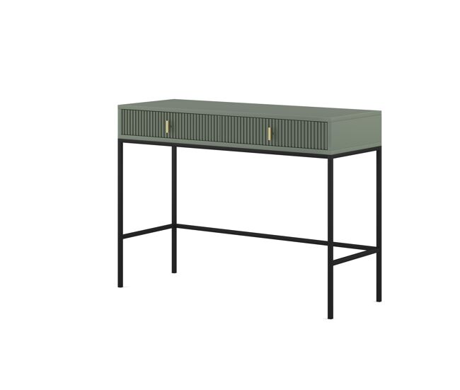 A mesa de consola maggiore apresenta num estilo moderno. mede 77x104x50 cm e inclui 2 gavetas.