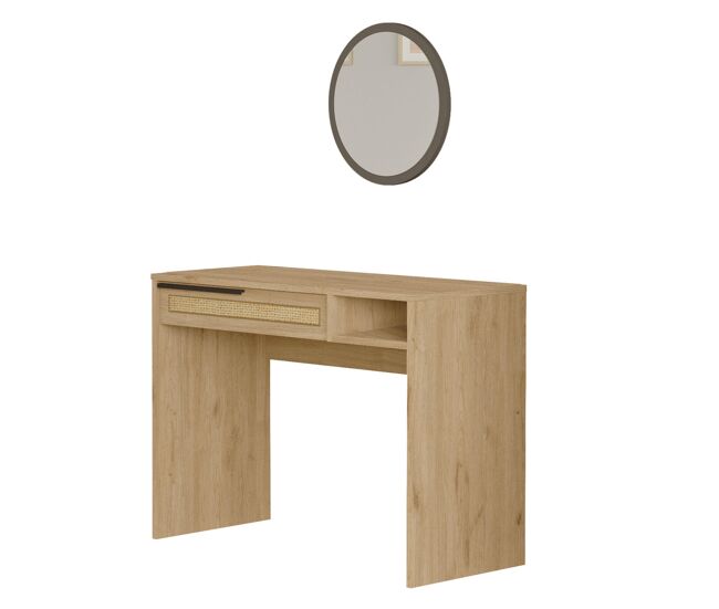 Mesa de consola ocean num estilo moderno, com 75x100x45 cm, com 1 gaveta e 1 prateleira