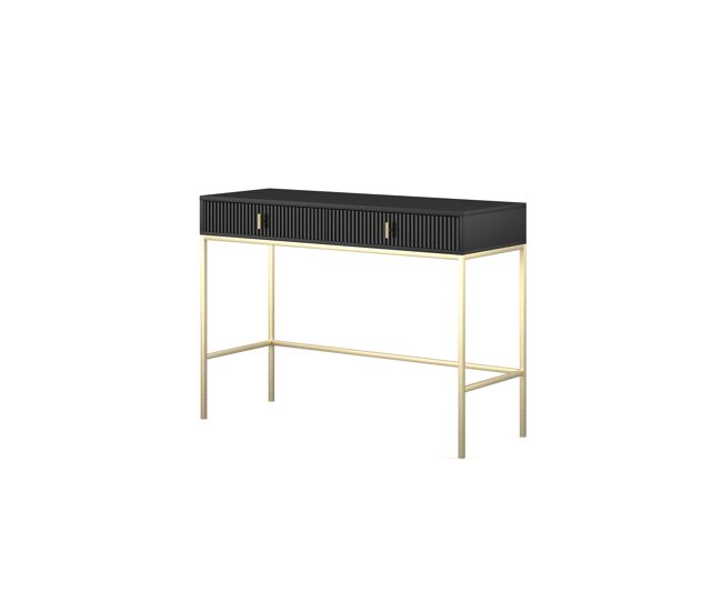 A mesa de consola maggiore apresenta num estilo moderno. mede 77x104x50 cm e inclui 2 gavetas.