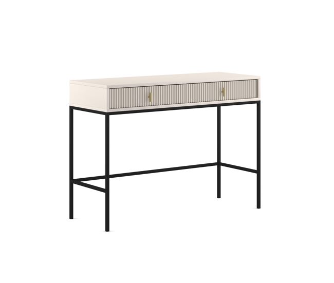 A mesa de consola maggiore apresenta num estilo moderno. mede 77x104x50 cm e inclui 2 gavetas.